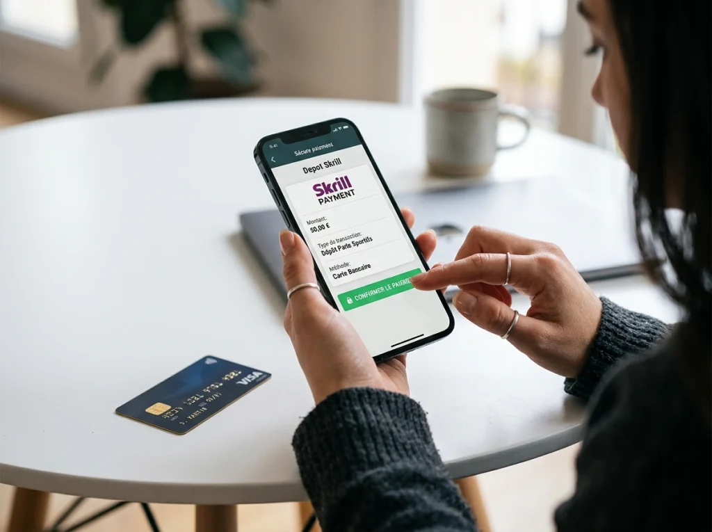 Tutoriel de dépôt Skrill pour les paris sportifs en France