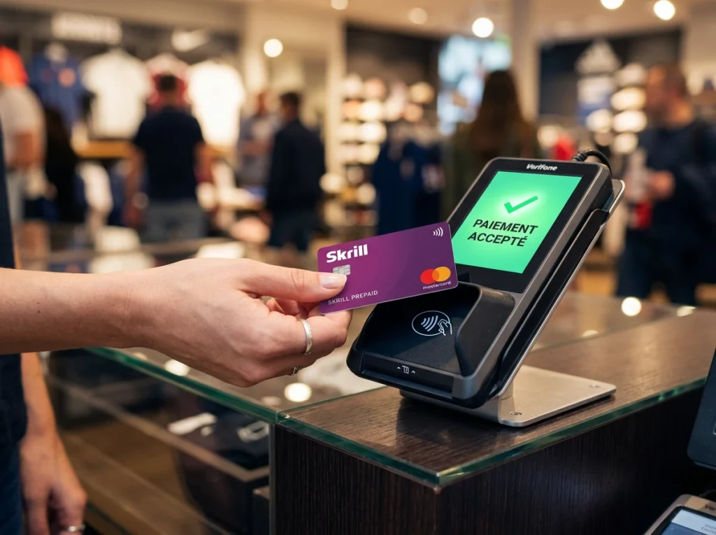 Carte prépayée Mastercard Skrill pour retirer les gains de paris sportifs