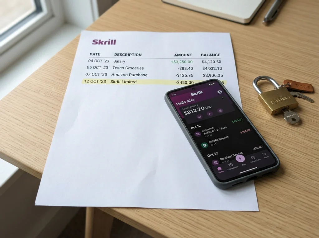 Confidentialité bancaire avec Skrill pour les parieurs sans traces sur les relevés