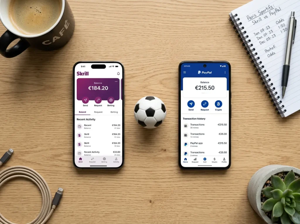 Comparaison Skrill PayPal et Neteller pour les paris sportifs en France