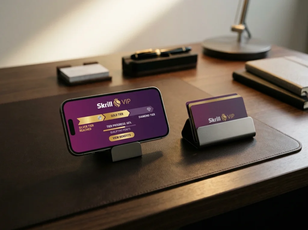 Niveaux du programme VIP Skrill de Bronze à Diamond pour les parieurs sportifs